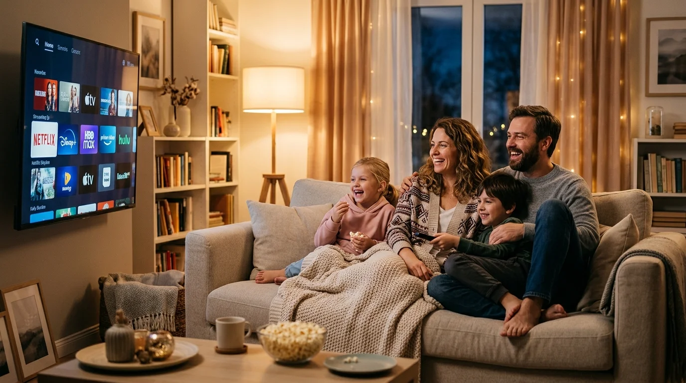Canal Plus alternatives person browsing streaming on smart TV