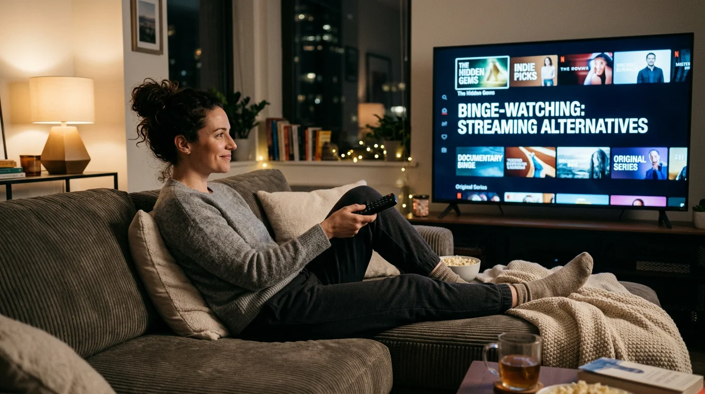Eternal TV alternatives binge-watching streaming on couch