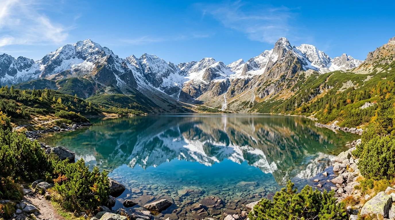 Best IPTV Slovakia - High Tatras mountain range alpine lake