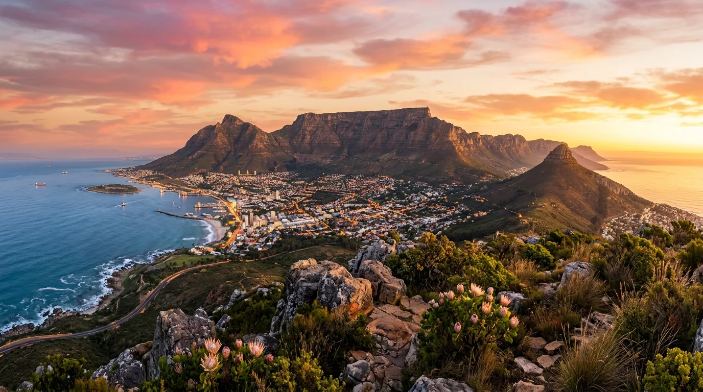 Best IPTV South Africa - Table Mountain Cape Town landscape
